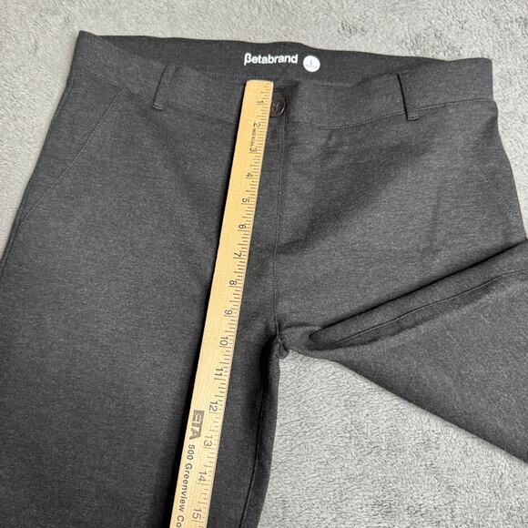 Betabrand Classic Bootcut Dress Pant Yoga Pant Gray Women’s L Petite - Picture 8 of 10